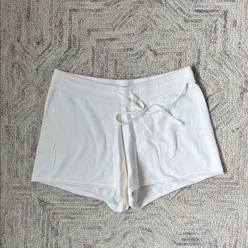 Banana republic white knit shorts
